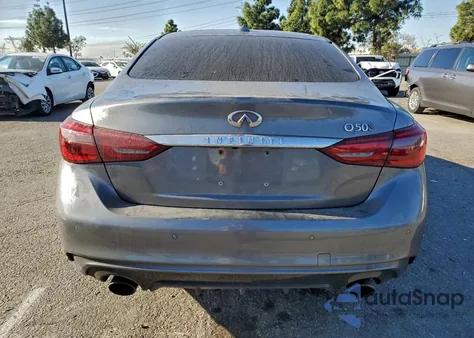 2018 Infiniti Q50 Red Sport 400 from USA, damaged, VIN JN1FV7AP7JM461354